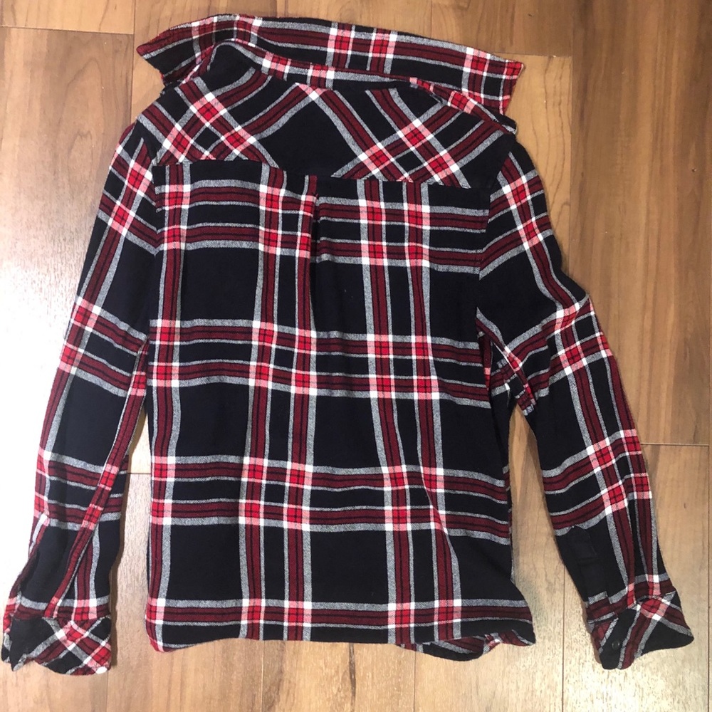 Rails plaid red and navy shirt button down xs